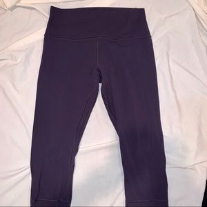 Lululemon deep purple align crop 10